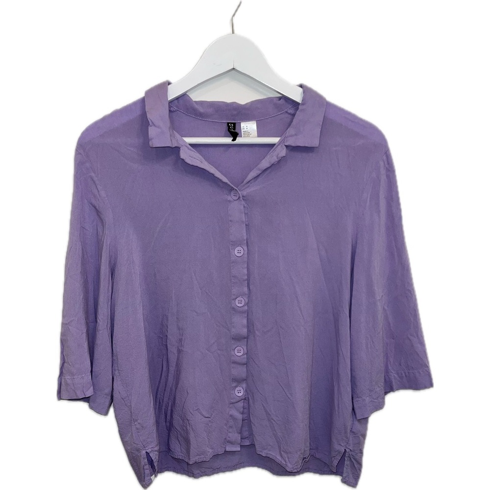 Divided Pastel Purple Button-Down Shirt